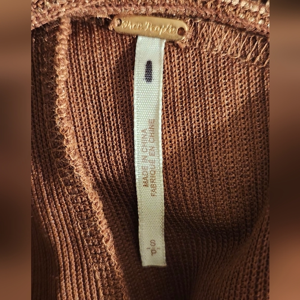 Free People Metallic Brown Jumpsuit - Picture 4 of 6